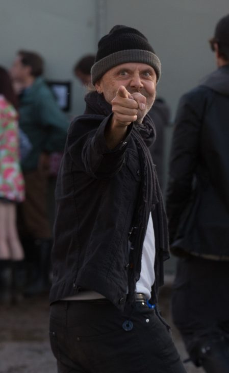 Lars Ulrich of Metalica backstage at Glastonbury