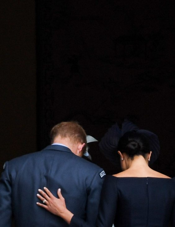Duke and Dutches of Sussex on balcony at Buckingham palacen London, England