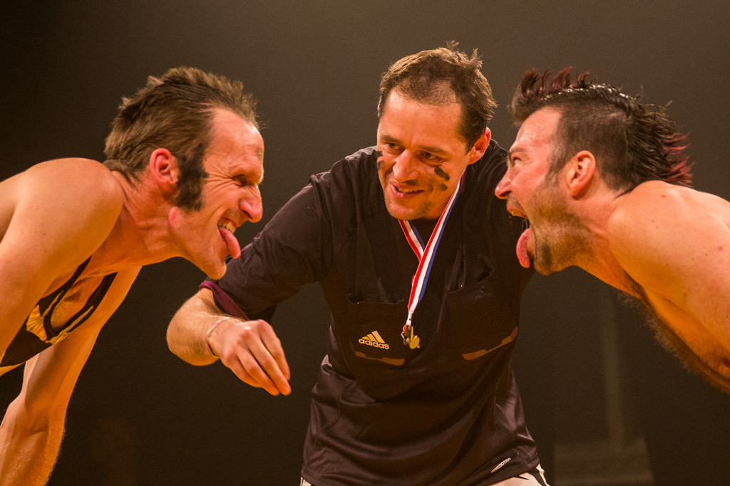 Amateur wrestlers during a charity event for Temwa, Bristol, United Kingdom